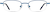 Front view of Rectangle Glasses 461816 in Blue thumbnail