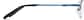 Side view of Rectangle Glasses 461816 in Blue thumbnail