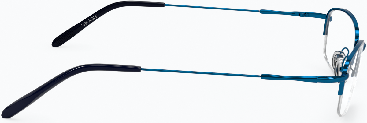 Side view of Rectangle Glasses 461816 in Blue thumbnail