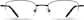 Front view of Rectangle Glasses 461821 in Black thumbnail