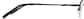 Side view of Rectangle Glasses 461821 in Black thumbnail