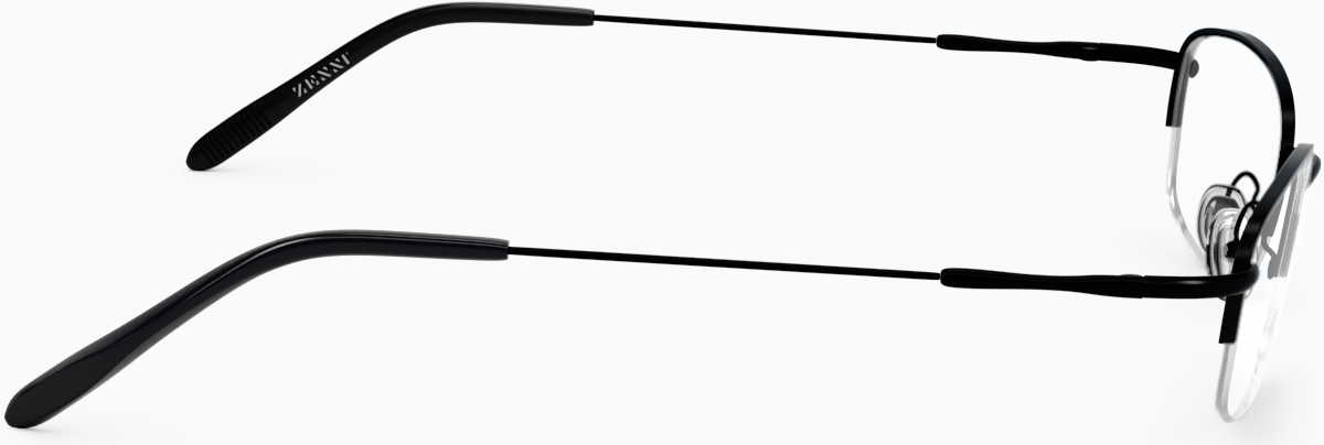 Side view of Rectangle Glasses 461821 in Black thumbnail