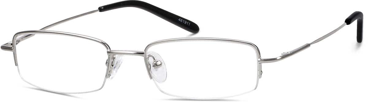 Angle view of Rectangle Glasses 461911 in Silver