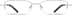 Rectangle Glasses 461911 in Silver