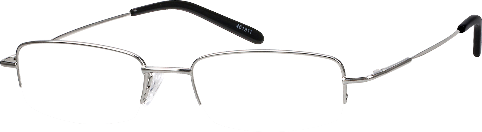 Silver Rectangle Glasses #461911 | Zenni Optical