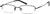 Angle view of Rectangle Glasses 461921 in Black thumbnail
