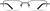 Front view of Rectangle Glasses 461921 in Black thumbnail