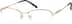 Rectangle Glasses 462314 in Gold