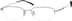 Rectangle Glasses 462811 in Silver