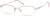 Angle view of Rectangle Glasses 462819 in Pink thumbnail