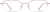 Front view of Rectangle Glasses 462819 in Pink thumbnail