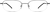 Front view of Rectangle Glasses 462821 in Black thumbnail