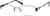 Angle view of Oval Glasses 463115 in Brown thumbnail