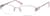 Angle view of Oval Glasses 463119 in Pink thumbnail