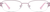Front view of Oval Glasses 463119 in Pink thumbnail