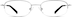 Rectangle Glasses 463211 in Silver
