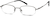 Angle view of Rectangle Glasses 463212 in Gray thumbnail