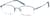 Angle view of Rectangle Glasses 463216 in Blue thumbnail