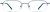 Front view of Rectangle Glasses 463216 in Blue thumbnail