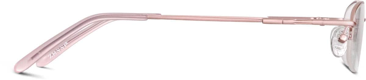 Side view of Rectangle Glasses 463219 in Pink