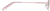 Side view of Rectangle Glasses 463219 in Pink thumbnail