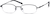 Angle view of Rectangle Glasses 463221 in Black thumbnail
