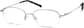 Angle view of Oval Glasses 463311 in Silver thumbnail