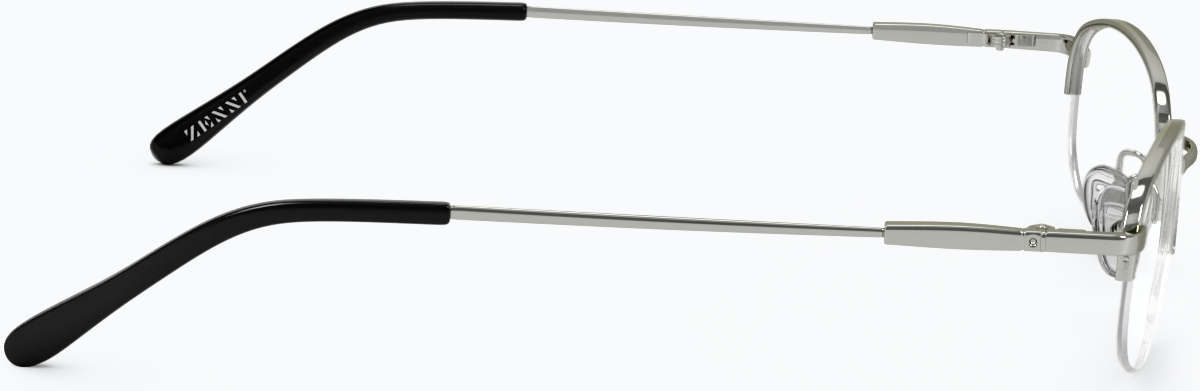 Side view of Oval Glasses 463311 in Silver thumbnail