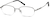 Angle view of Rectangle Glasses 463312 in Gray thumbnail