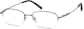 Angle view of Oval Glasses 463312 in Gray thumbnail