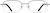 Front view of Rectangle Glasses 463312 in Gray thumbnail