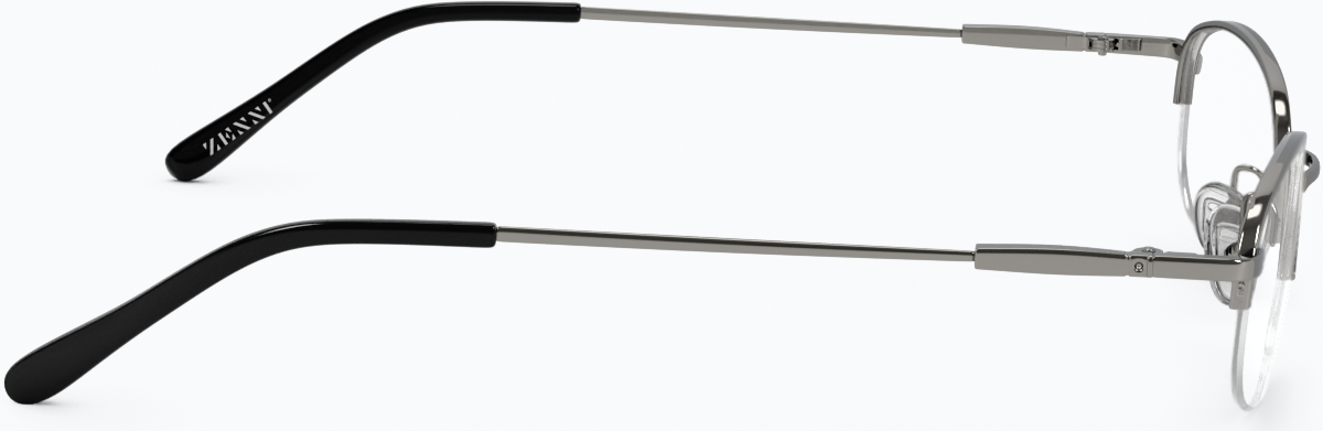 Side view of Oval Glasses 463312 in Gray thumbnail