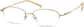 Angle view of Oval Glasses 463314 in Gold thumbnail