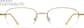 Front view of Oval Glasses 463314 in Gold thumbnail