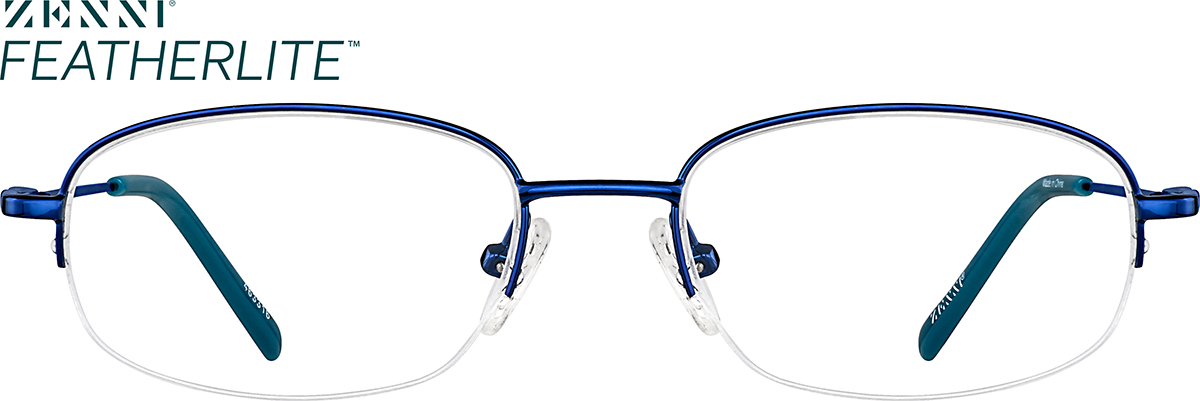 Blue Oval Glasses