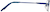 Side view of Rectangle Glasses 463316 in Blue thumbnail