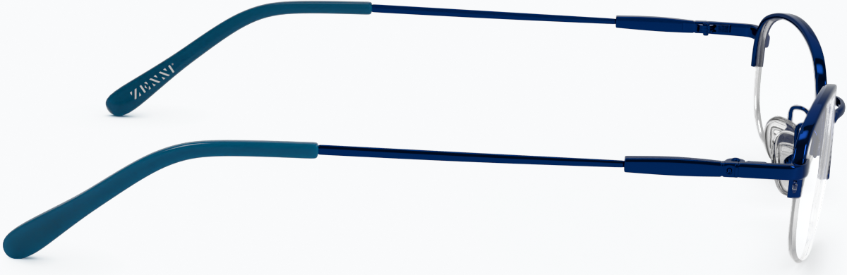 Side view of Oval Glasses 463316 in Blue thumbnail