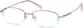 Angle view of Oval Glasses 463319 in Pink thumbnail