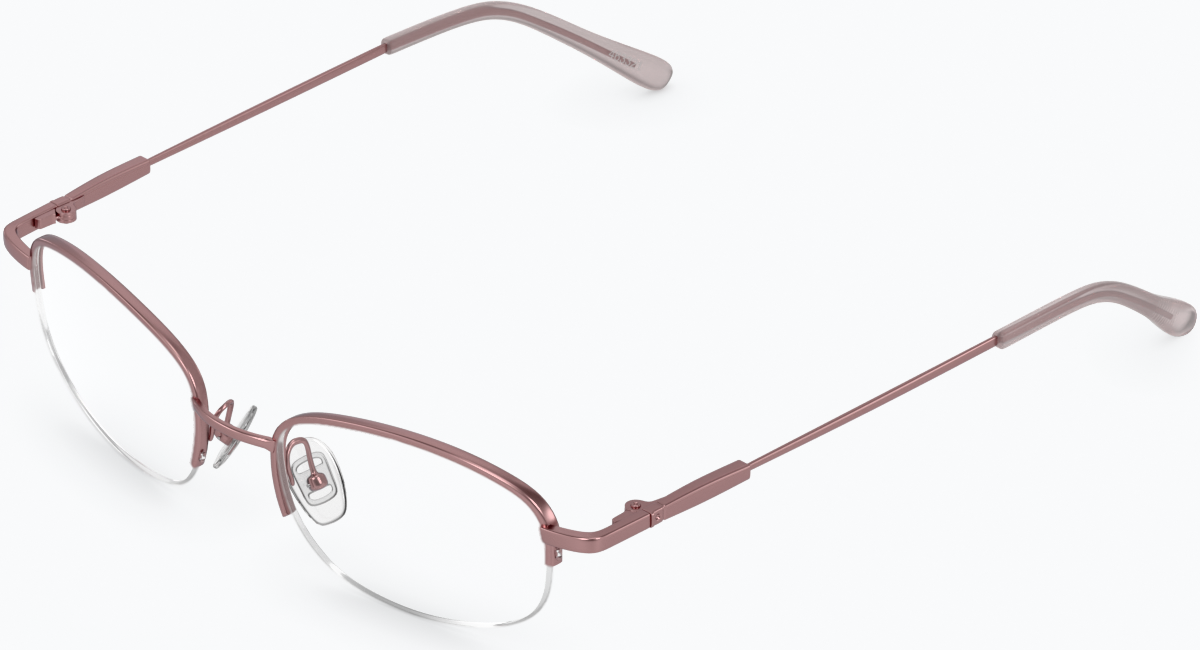 Angle view of Oval Glasses 463319 in Pink thumbnail