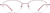Front view of Rectangle Glasses 463319 in Pink thumbnail
