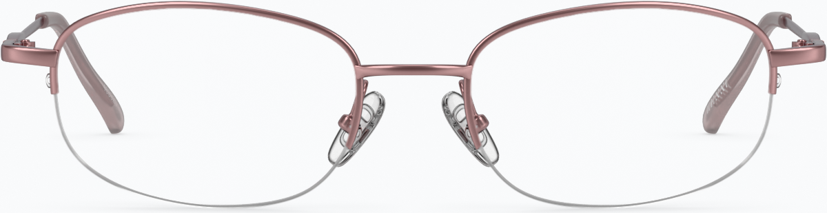 Front view of Oval Glasses 463319 in Pink thumbnail