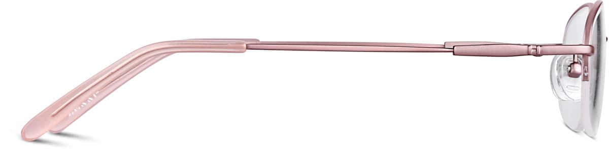 Side view of Rectangle Glasses 463319 in Pink