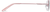 Side view of Rectangle Glasses 463319 in Pink thumbnail