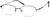 Angle view of Rectangle Glasses 463321 in Black thumbnail