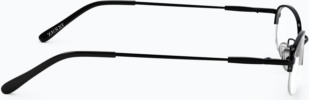 Side view of Oval Glasses 463321 in Black thumbnail