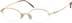 Oval Glasses 463514 in Gold