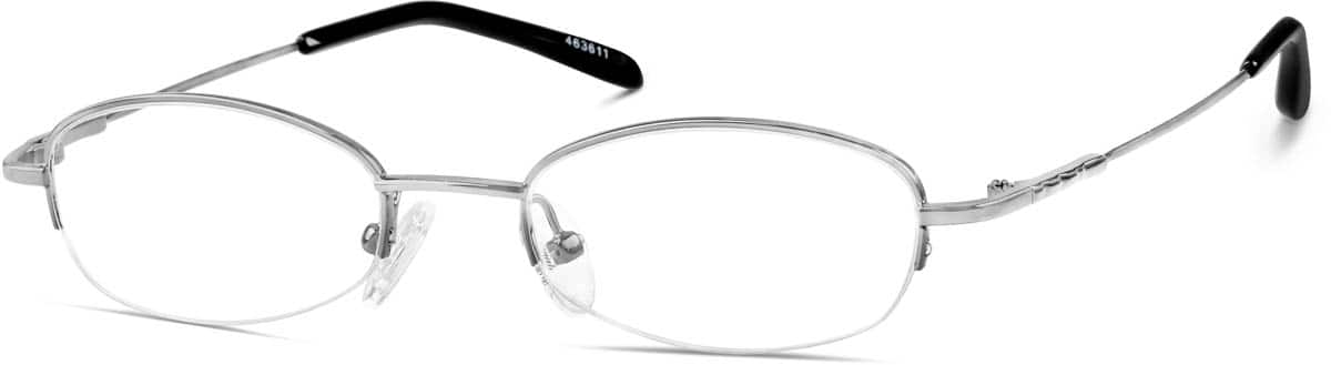 Angle view of Oval Glasses 463611 in Silver