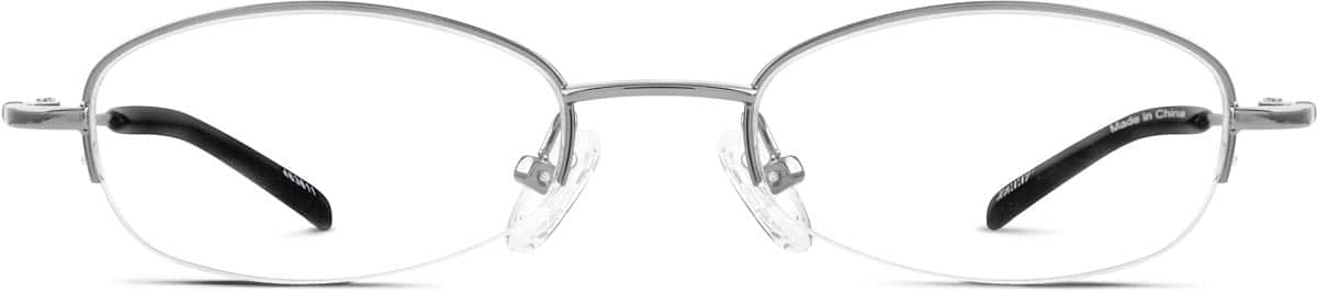 Front view of Oval Glasses 463611 in Silver