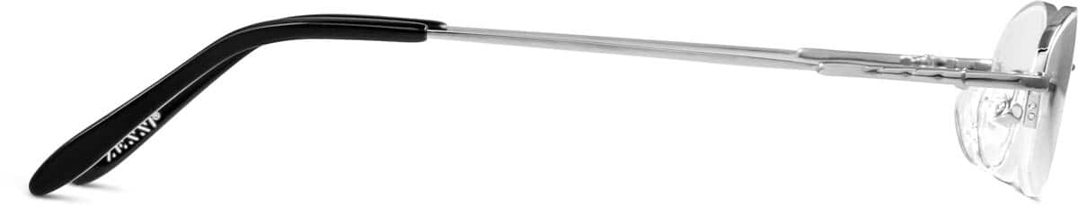 Side view of Oval Glasses 463611 in Silver