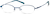 Angle view of Oval Glasses 463616 in Blue thumbnail